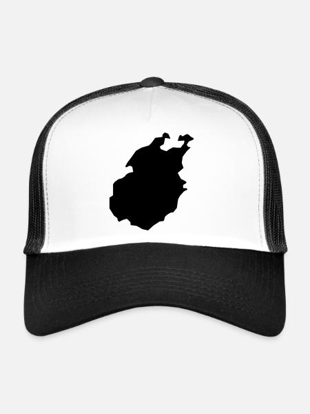 Paros - Casquette trucker  - blanc/noir - Devant