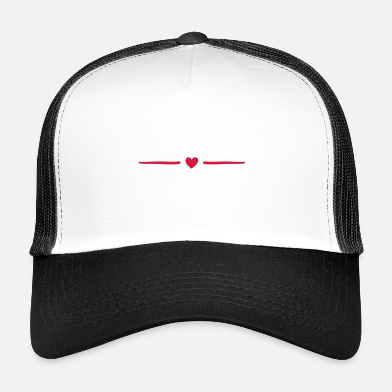 la ligne de cœur Casquette trucker 