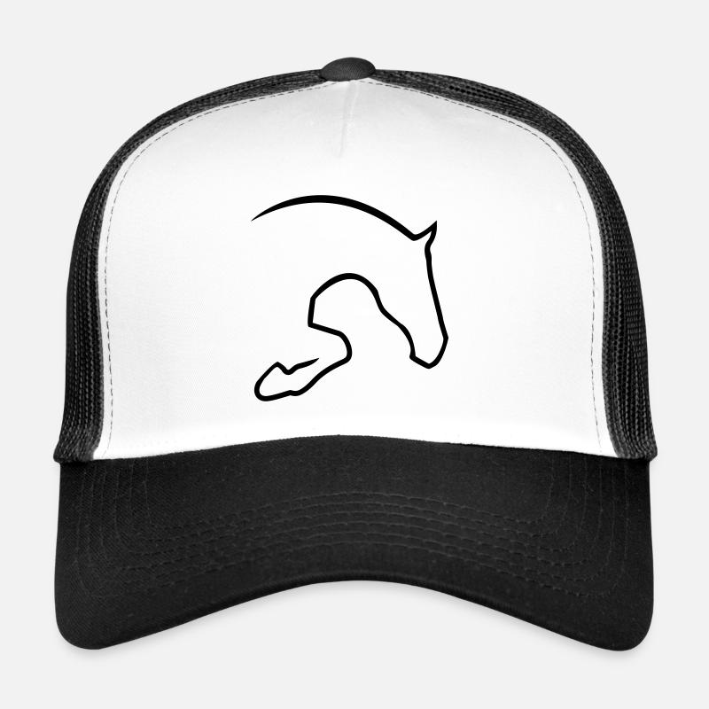 horse - Trucker Cap - white/black