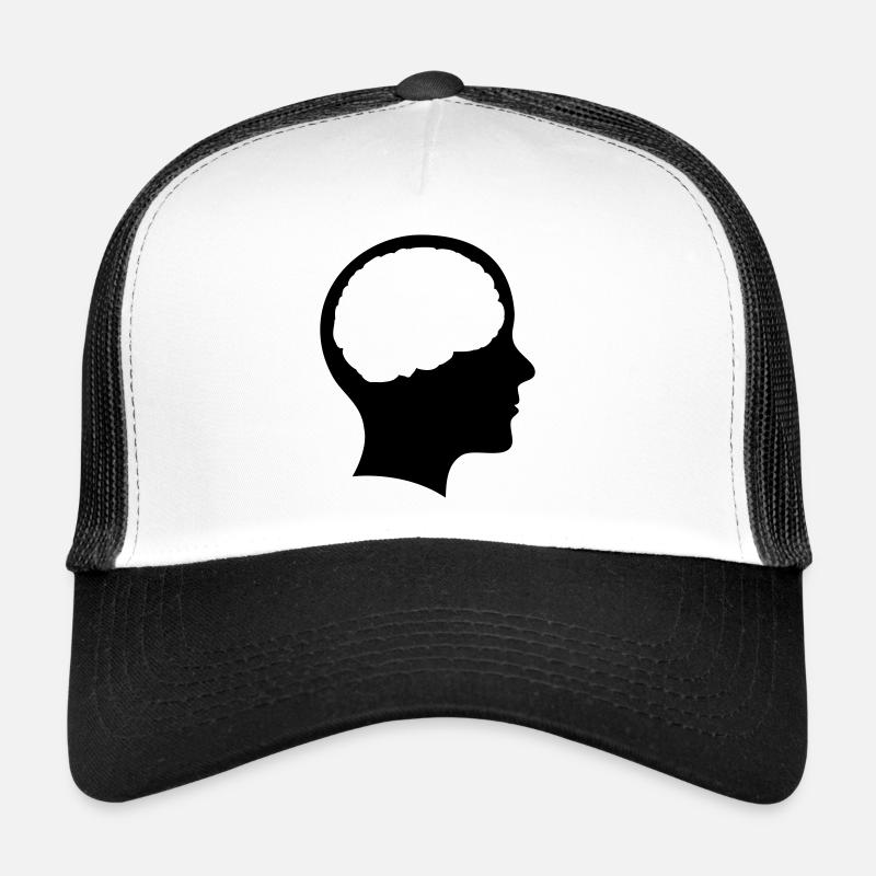 Symbol Kopf mit Hirn Trucker Cap