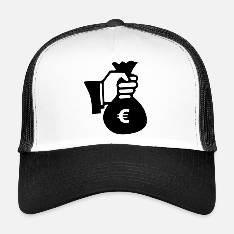 Dollar Argent Banque - Casquette trucker  - blanc/noir
