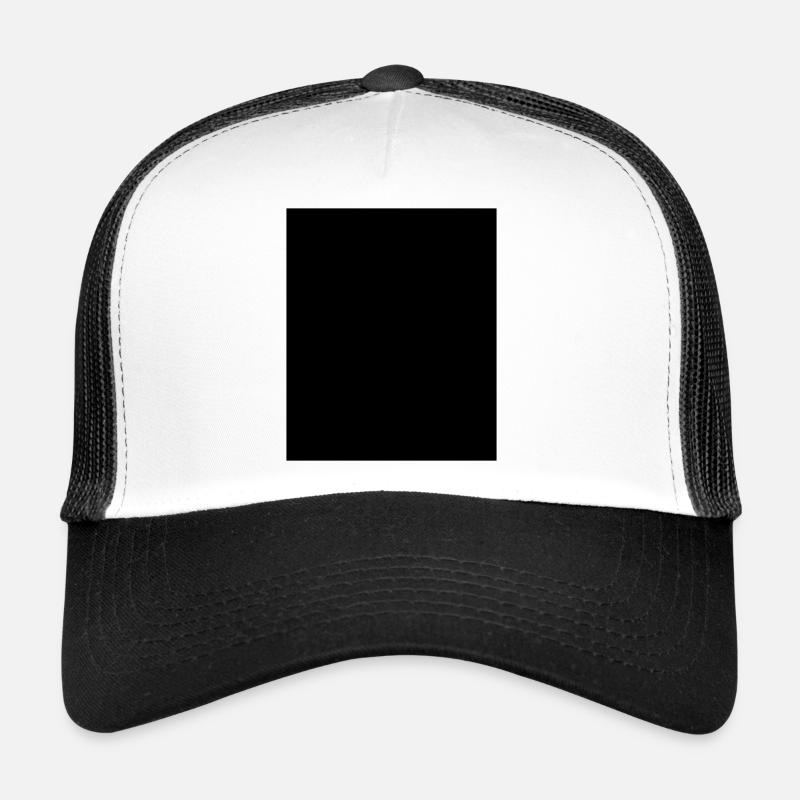 BLACK Bar Black Censored Trucker Cap