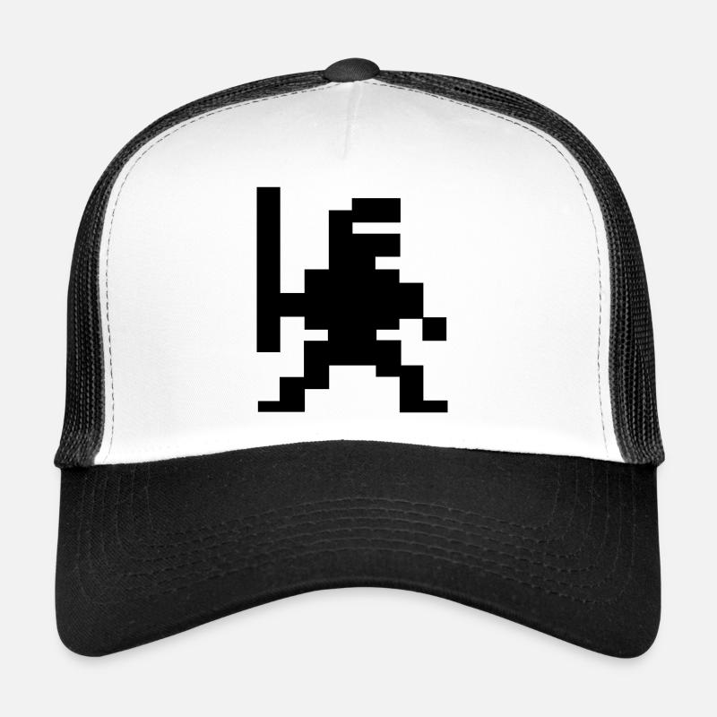 Chasseur NinPix - Casquette trucker  - blanc/noir