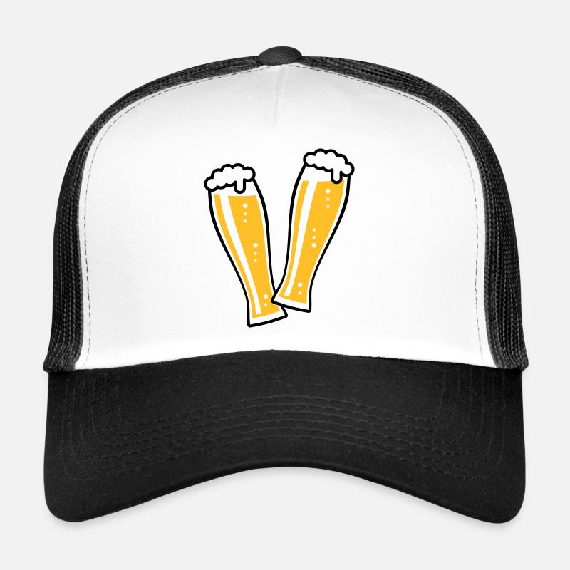 2 verres à bière de blé toast (bière de blé / 2C) Casquette trucker 
