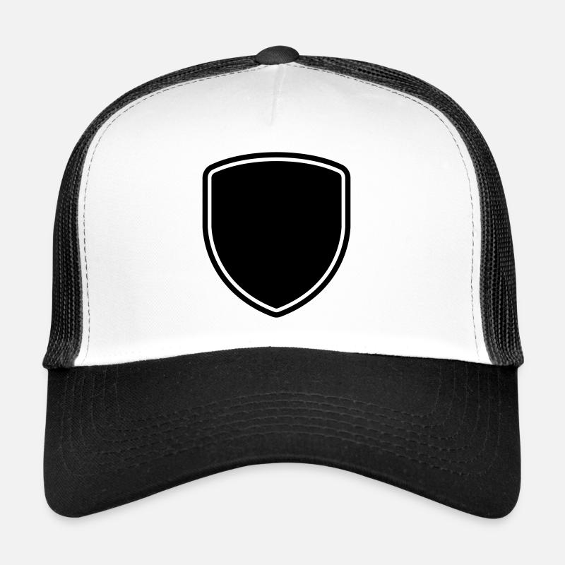 LOGO EN FORME DE PATCH D’INSIGNE DE BOUCLIER Casquette trucker 