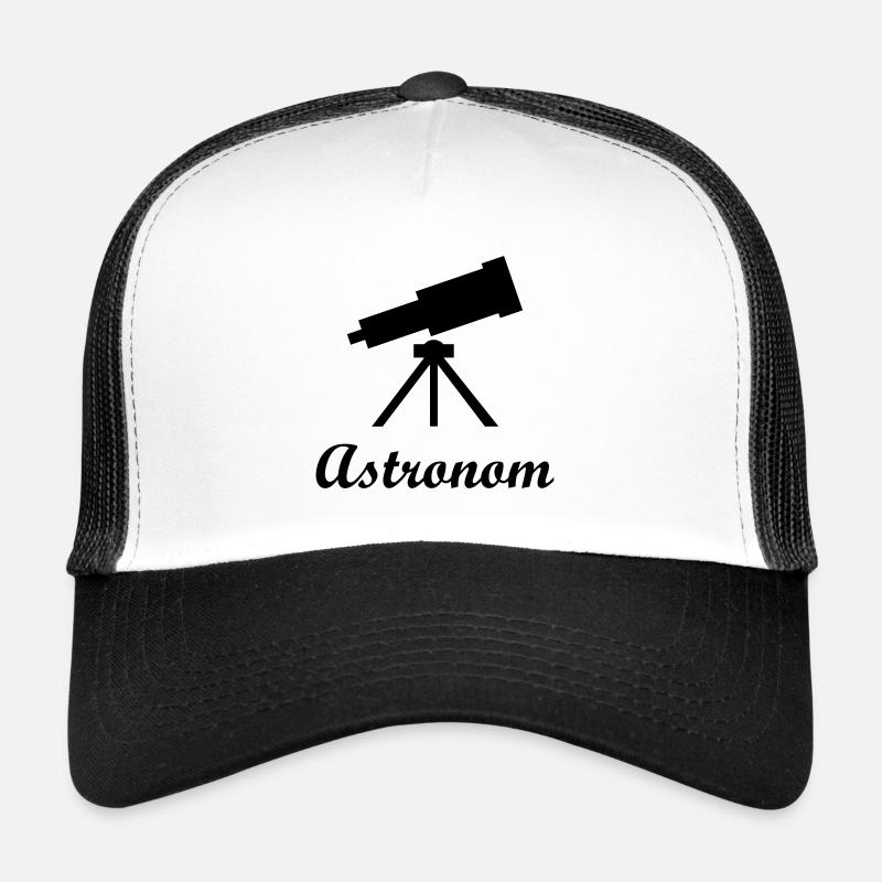 Astronomie - Astronom - Trucker Cap - Weiß/Schwarz