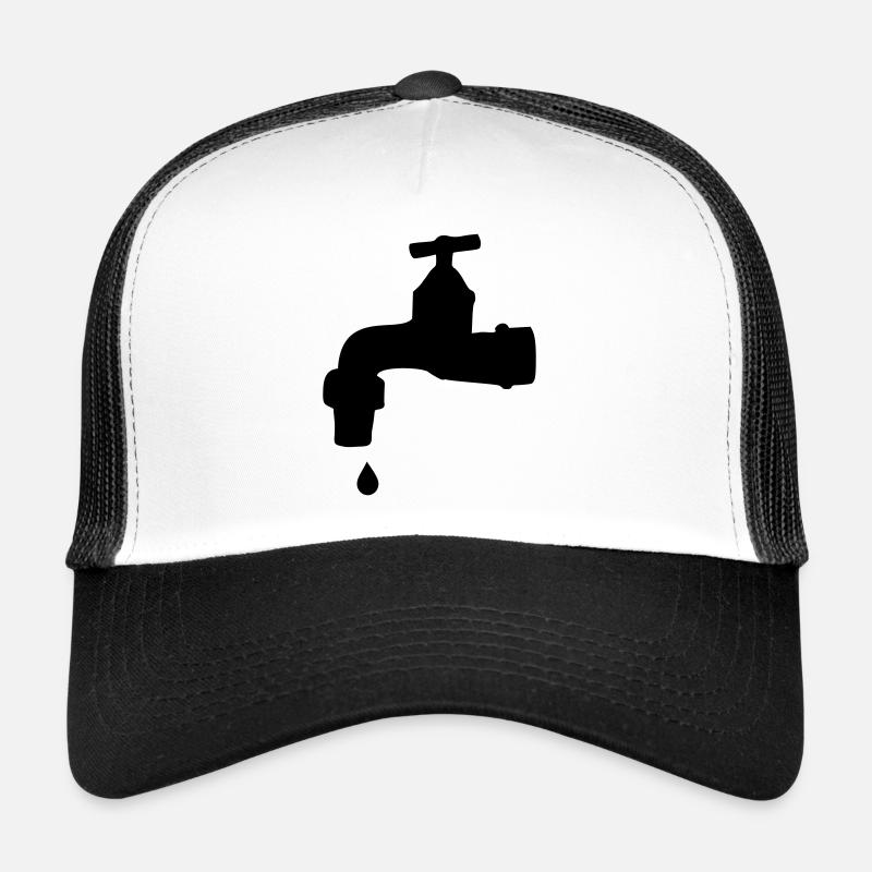 Robinet - Casquette trucker  - blanc/noir