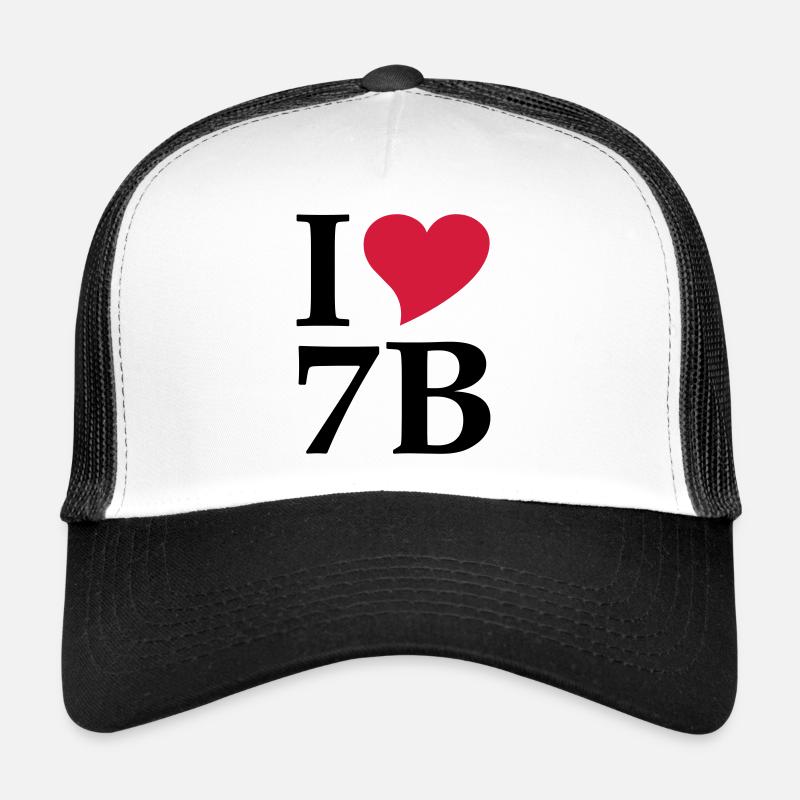 J'aime 7B / Transylvanie - Casquette trucker  - blanc/noir