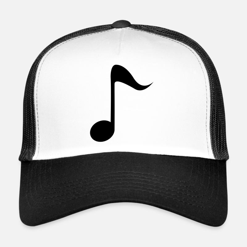 Note - Trucker Cap - Weiß/Schwarz