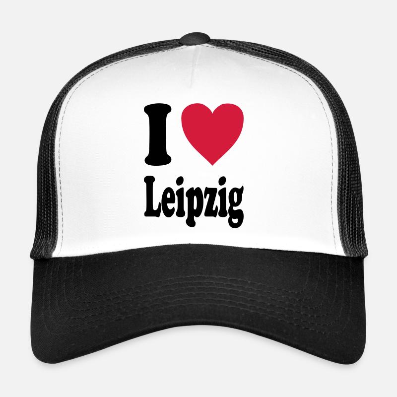 J'adore Leipzig - Casquette trucker  - blanc/noir