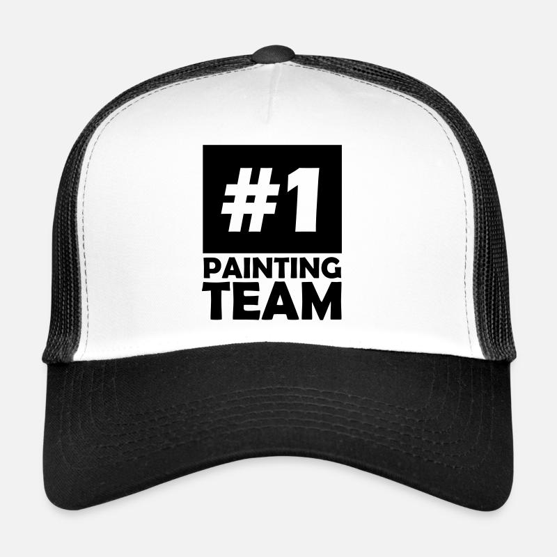 number one painting team Trucker Cap
