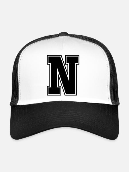 n - Trucker Cap - Weiß/Schwarz