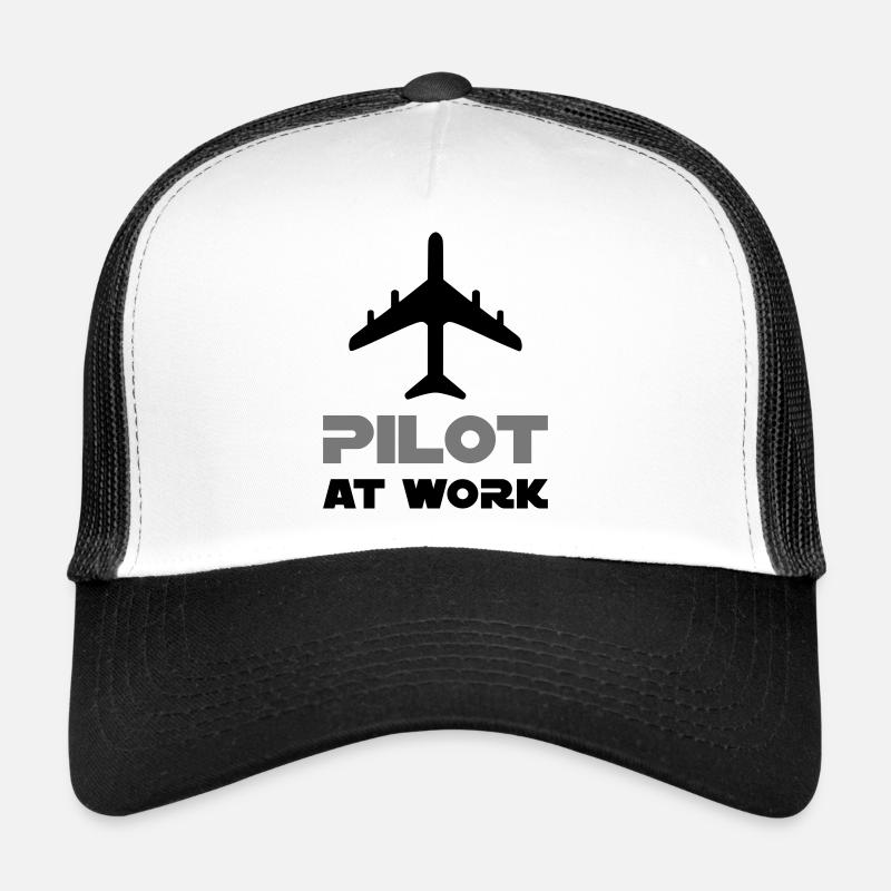 Pilot at work (Flugzeug) Trucker Cap