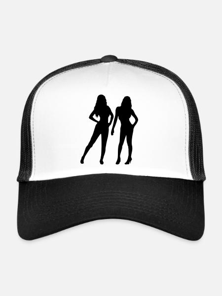2 Sexy Women - Trucker Cap - white/black - Front