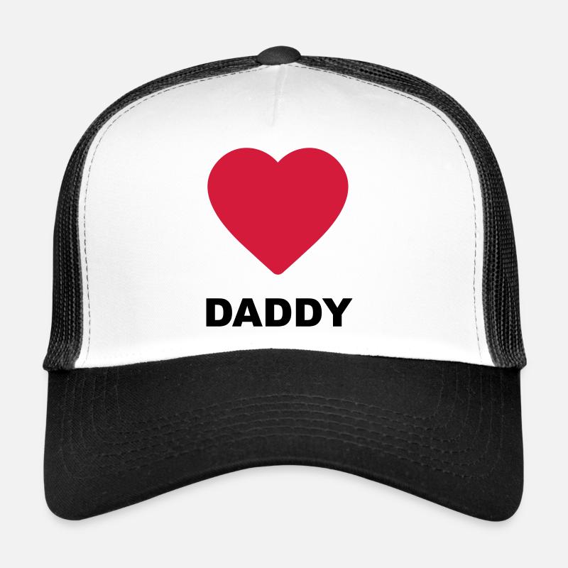 Cute "Daddy" design for you - Trucker Cap - white/black