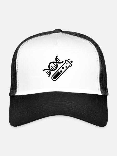 Chimie des éprouvettes - Casquette trucker  - blanc/noir - Devant