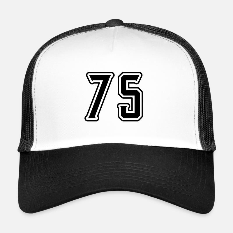Symbole numérique 75 Casquette trucker 