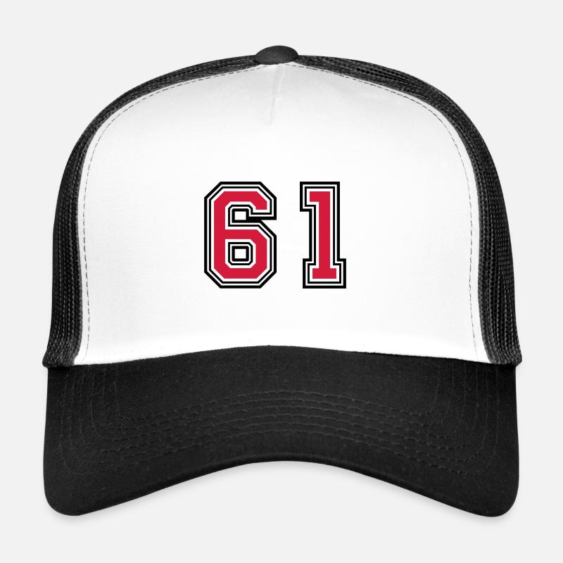 61 Number Symbol Trucker Cap