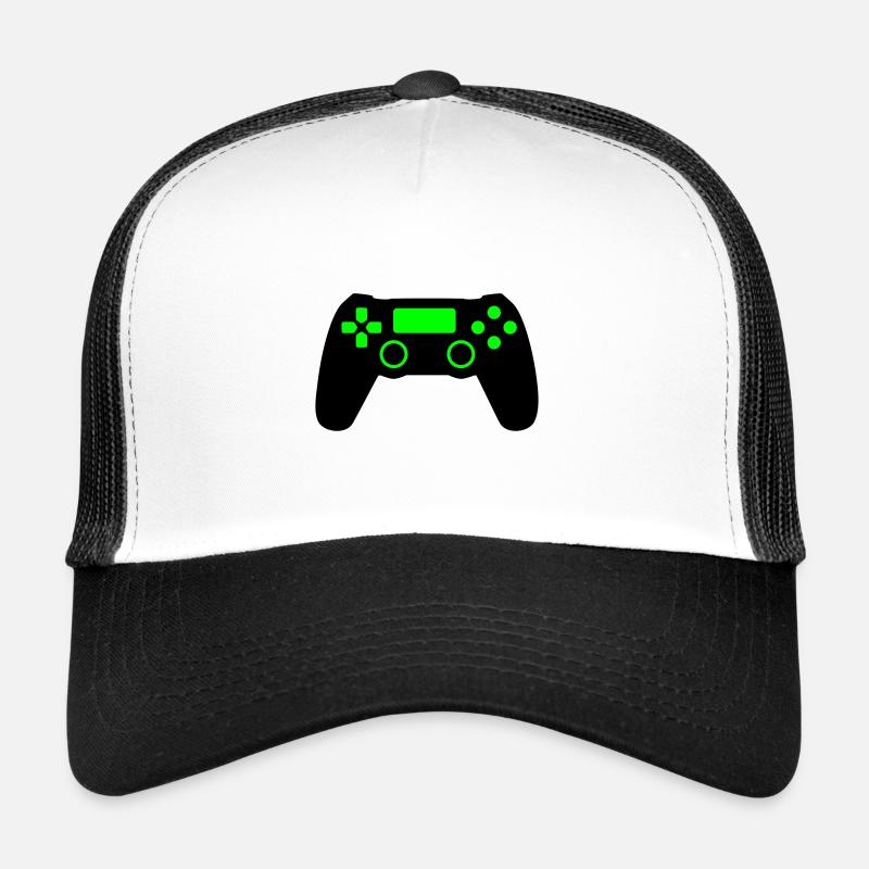 Gaming 2 colors - Casquette trucker  - blanc/noir