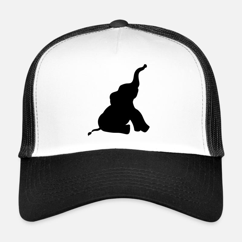 silhouette ombre silhouette elefant petit s s Casquette trucker 