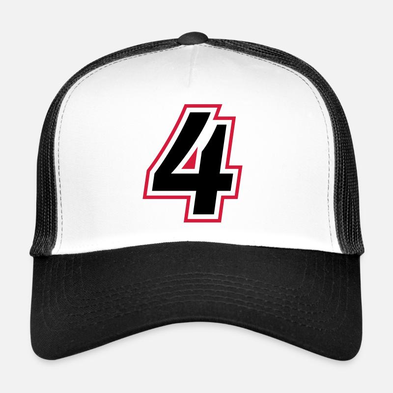 4 nombre symbole Casquette trucker 