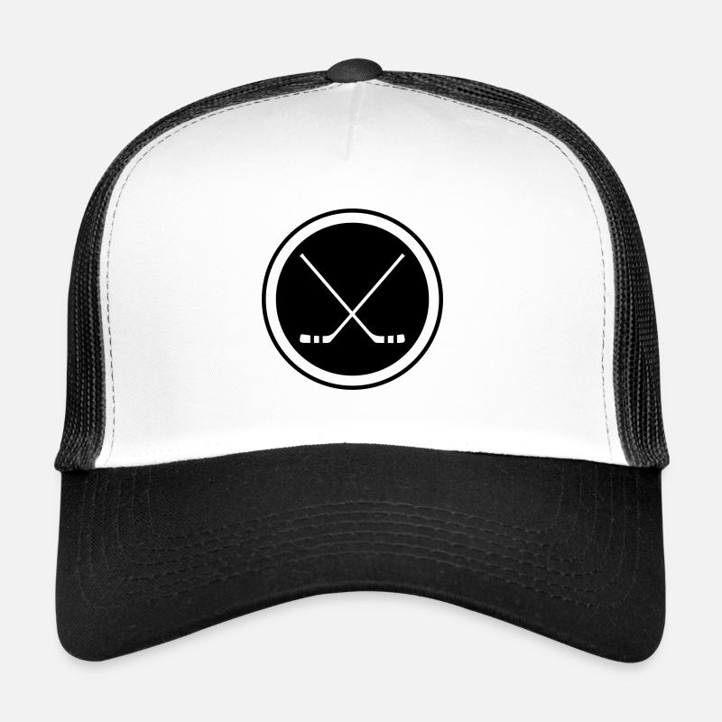 Eishockey hockeyschläger - Trucker Cap - Weiß/Schwarz