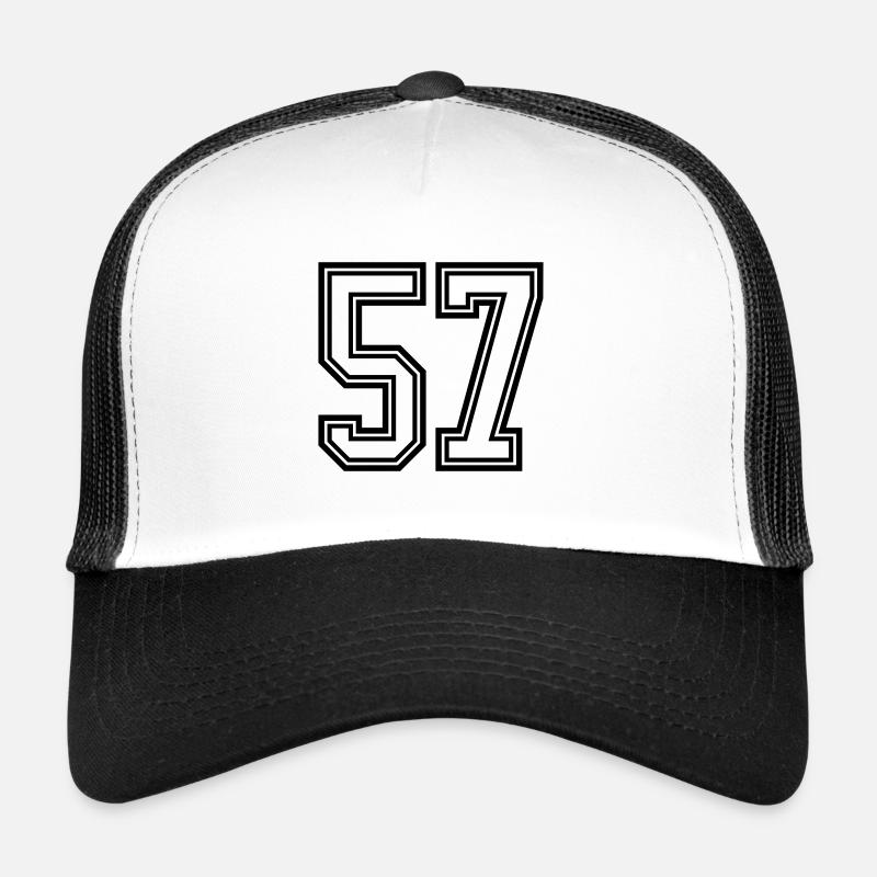 57 Number Symbol Trucker Cap