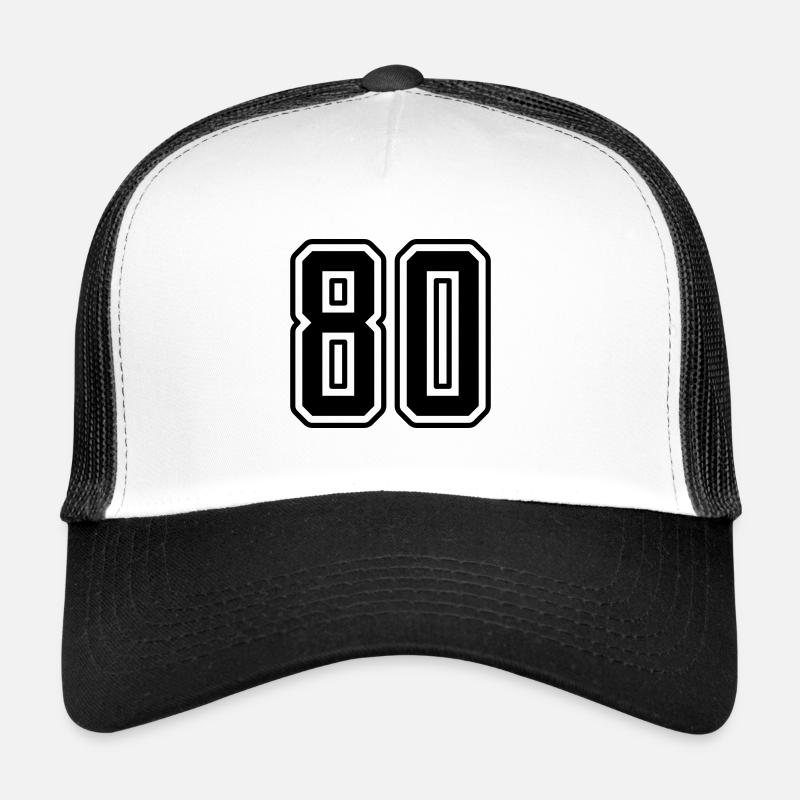 80 number symbol Trucker Cap