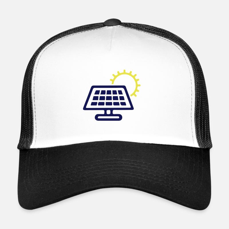 Photovoltaik Solar Energie - Trucker Cap - Weiß/Schwarz