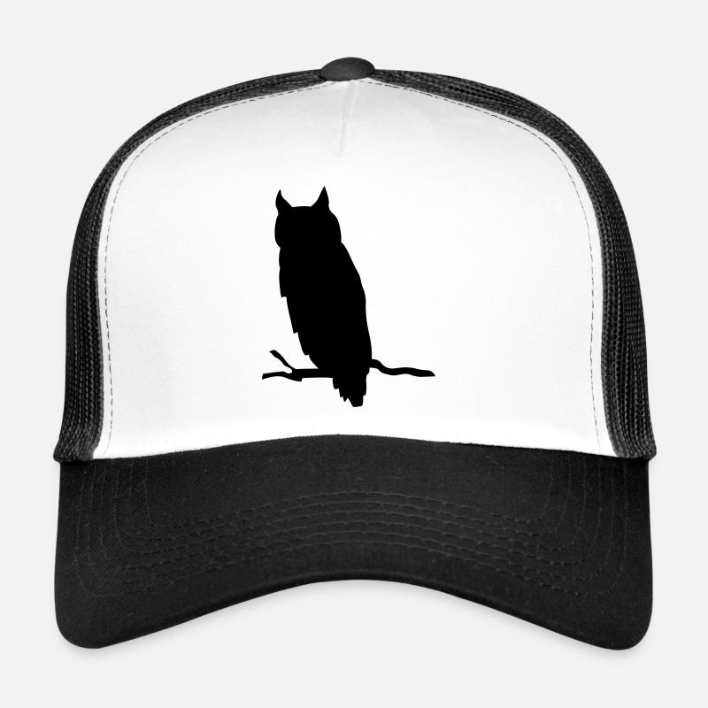 eule - Trucker Cap - Weiß/Schwarz