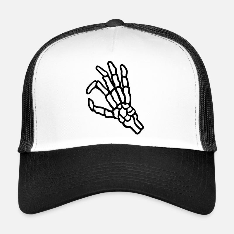 Aspect du trou de squelette gestuel dans Casquette trucker 