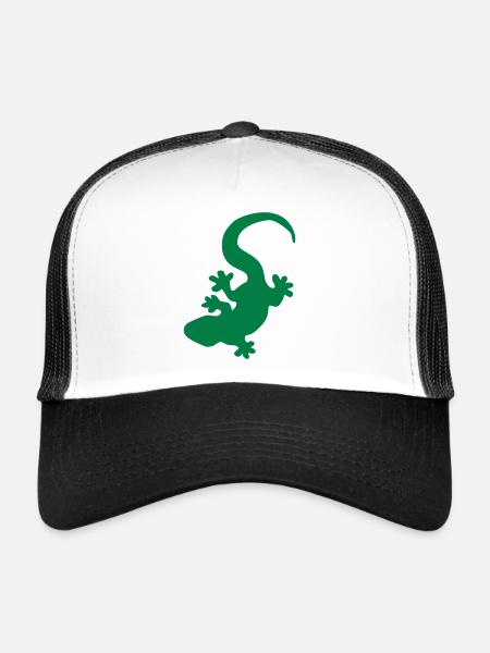 lizard - Casquette trucker  - blanc/noir - Devant