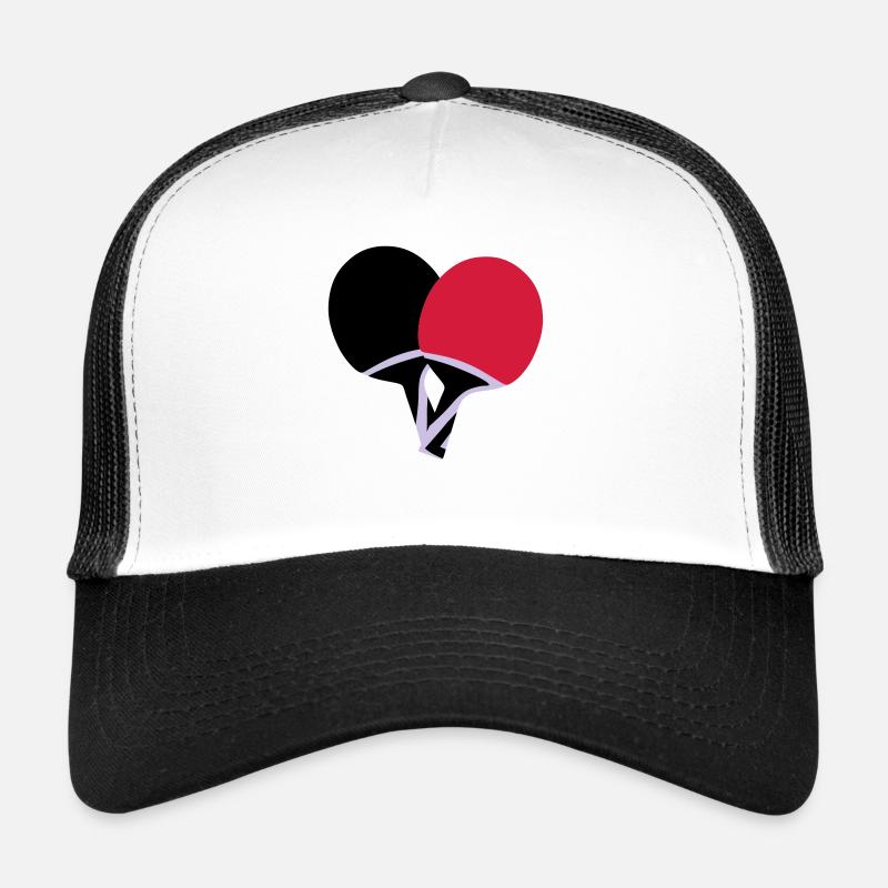 Tischtennis - Trucker Cap - Weiß/Schwarz