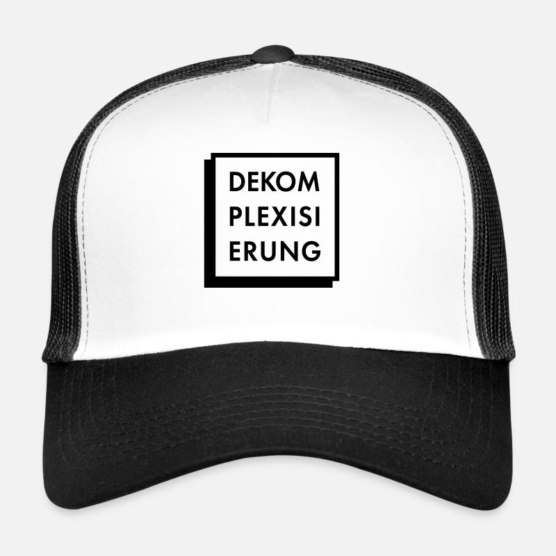 Dekomplexisierung - Trucker Cap - Weiß/Schwarz