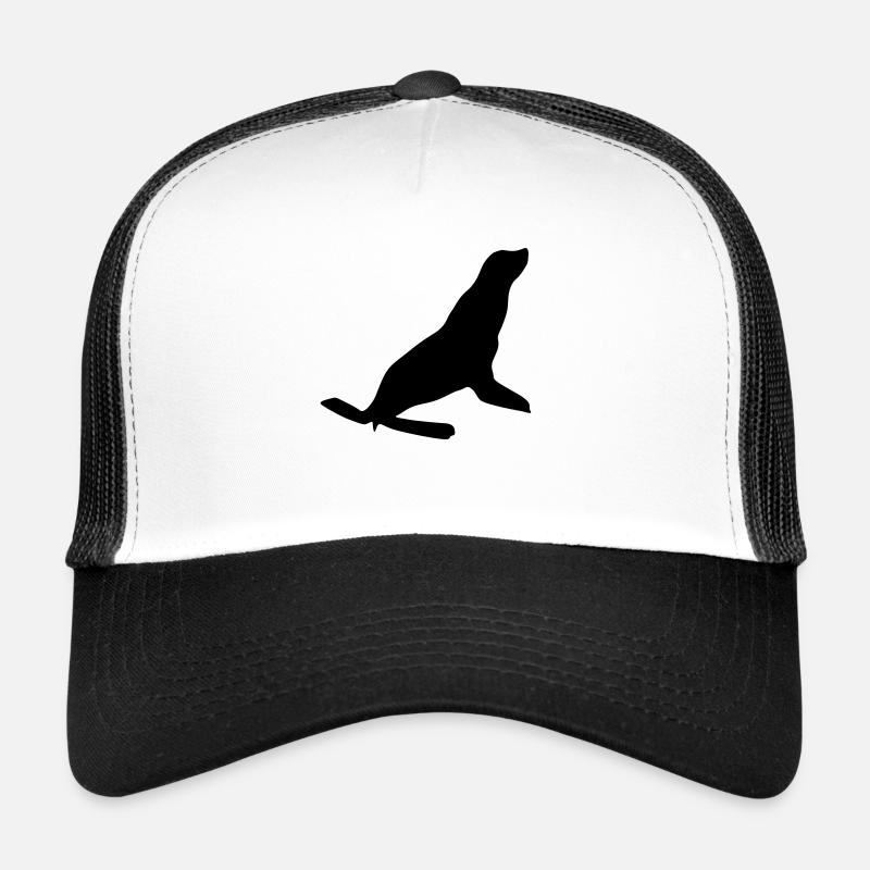 lake seal silhouette seal Trucker Cap