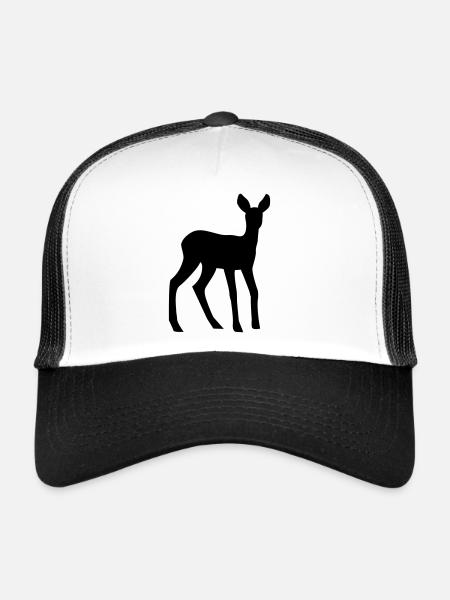 Deer - Fawn - Trucker Cap - white/black - Front