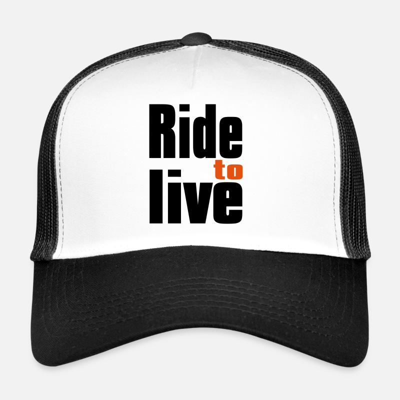 Bikers - Casquette trucker  - blanc/noir