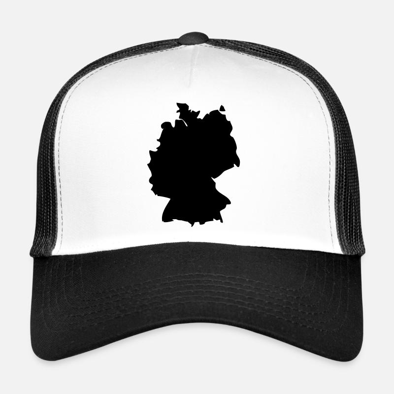 Germany - Casquette trucker  - blanc/noir