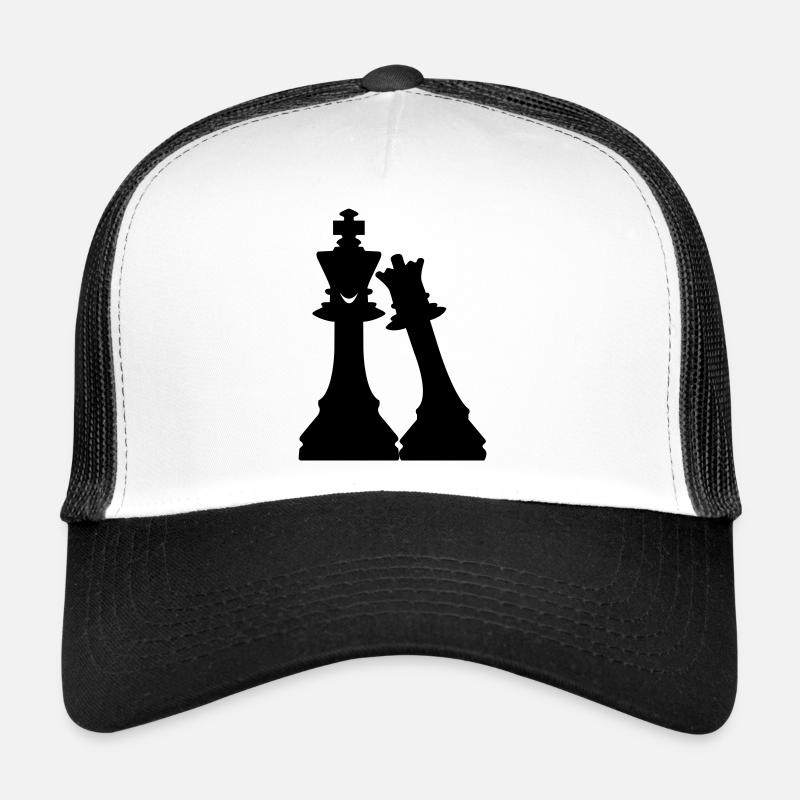 Love Schach - Trucker Cap - Weiß/Schwarz