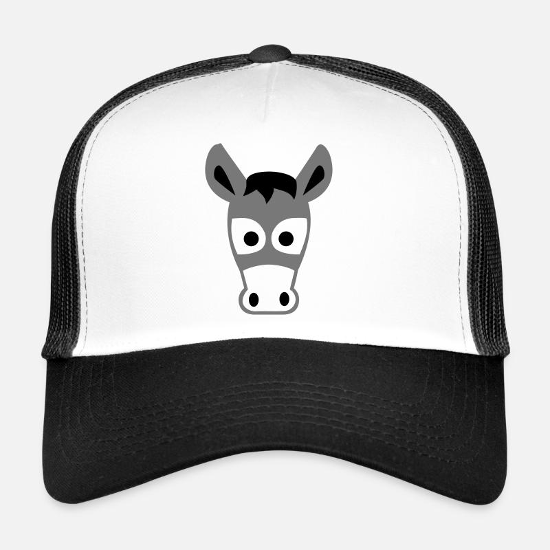 Esel - Trucker Cap - Weiß/Schwarz