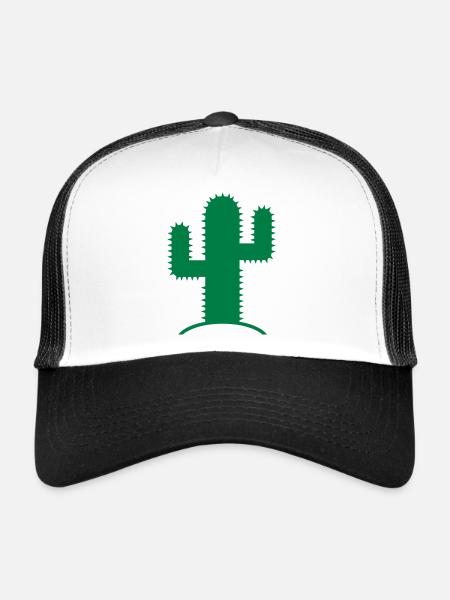 Cactus - Trucker Cap - white/black - Front