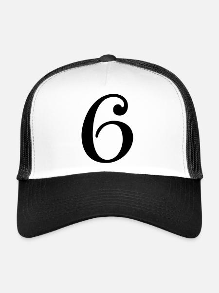 6 - Casquette trucker  - blanc/noir - Devant