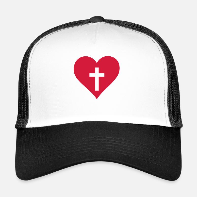 cœur avec découpe transversale Casquette trucker 