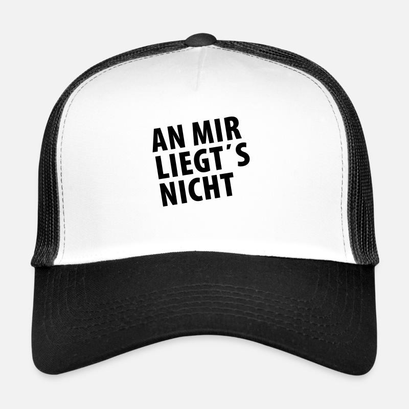 An mir liegt's nicht (dh) - Trucker Cap - Weiß/Schwarz
