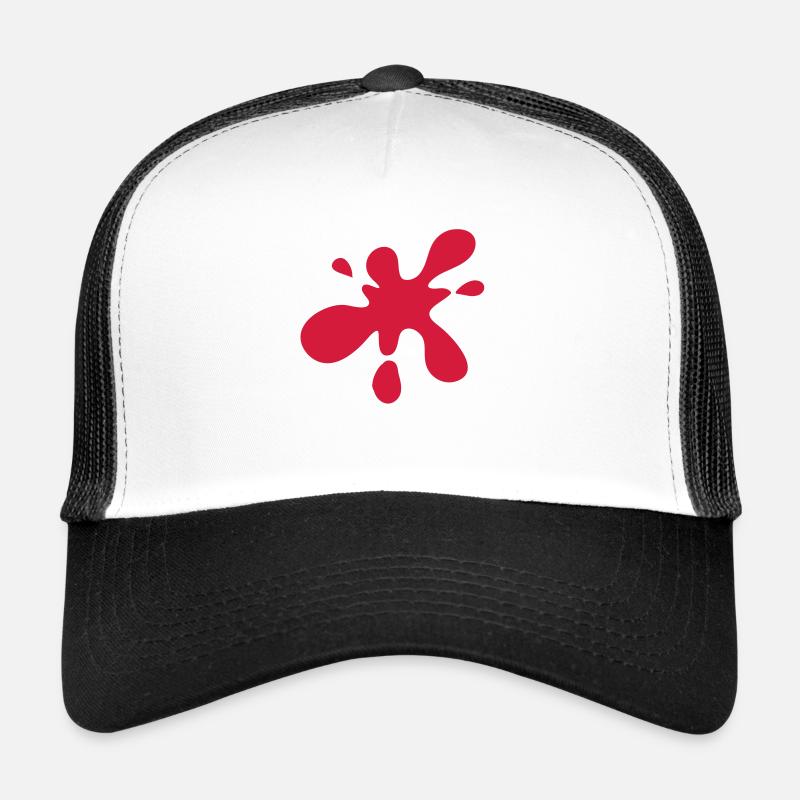 tache - Casquette trucker  - blanc/noir
