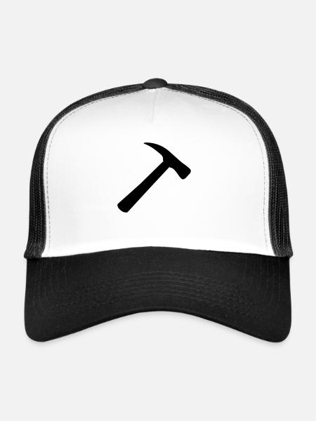 Hammer - Casquette trucker  - blanc/noir - Devant