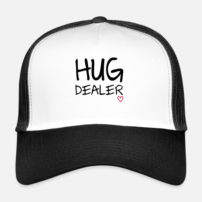 Hug Dealer - Trucker Cap - Weiß/Schwarz