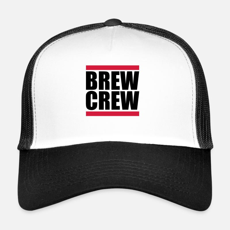Brew Crew Balken Spruch Trucker Cap