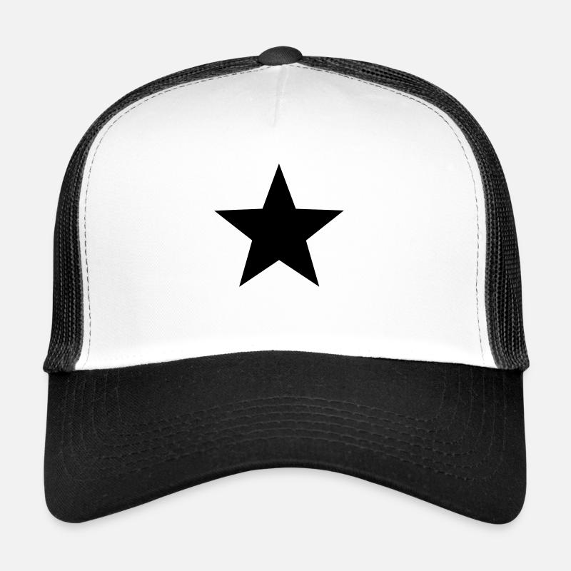 Stern - Trucker Cap - Weiß/Schwarz