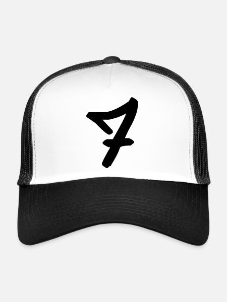 Graffiti : 7 - Trucker Cap - white/black - Front